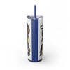 Skinny Tumbler with Straw – 20 oz Stainless Steel Cup