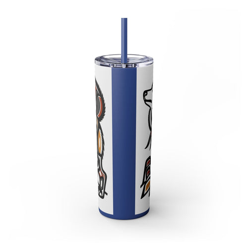 Skinny Tumbler with Straw – 20 oz Stainless Steel Cup