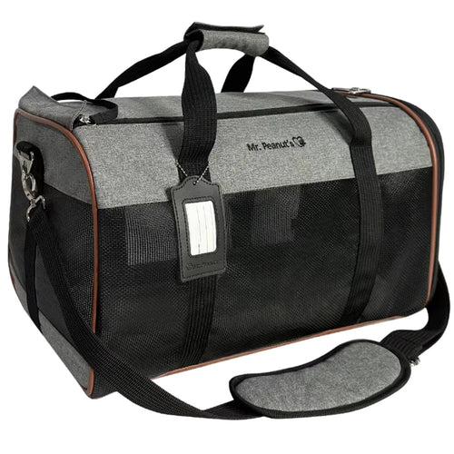 Mr. Peanut's Rhodium Series Mini Size Soft Sided Pet Carrier - Note Sizing in Description