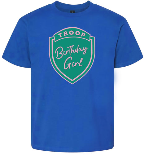Troop Birthday Girl Children's Gildan Soft Shirt