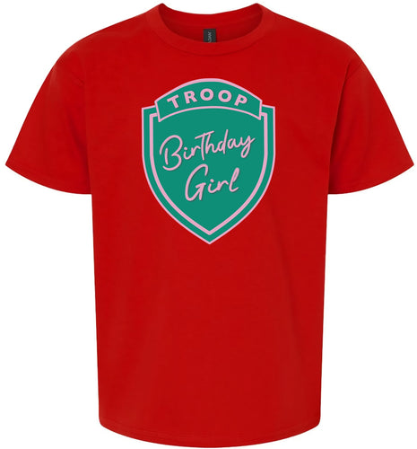 Troop Birthday Girl Children's Gildan Soft Shirt