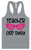 Teacher Off Duty Women's Racerback Tank