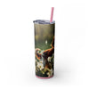 Skinny Tumbler with Straw – 20 oz Stainless Steel Cup