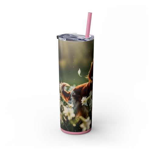 Skinny Tumbler with Straw – 20 oz Stainless Steel Cup