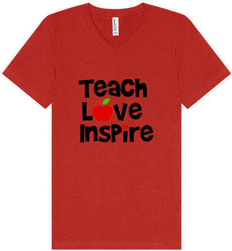 Teach Love Inspire Unisex V-Neck Shirt