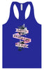 Tattoos, Pretty Eyes, Thick Thighs Women's Racerback Tank