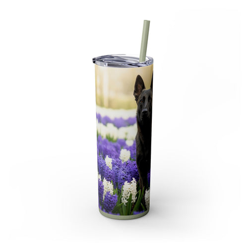 Skinny Tumbler with Straw – 20 oz Stainless Steel Cup