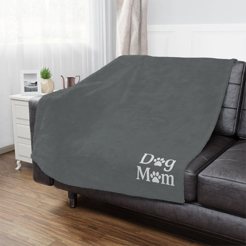 Dog Mom Minky Blanket