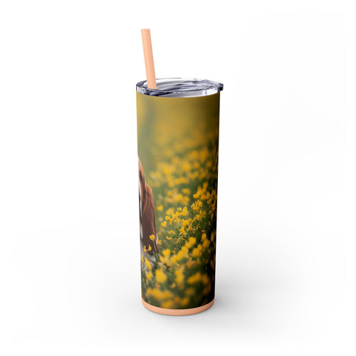 Skinny Tumbler with Straw – 20 oz Stainless Steel Cup