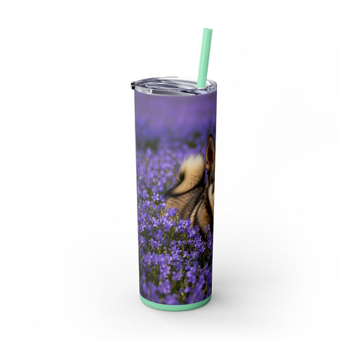 Skinny Tumbler with Straw – 20 oz Stainless Steel Cup