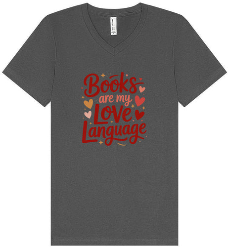 Books are my Love Language Unisex V-Neck Shirt