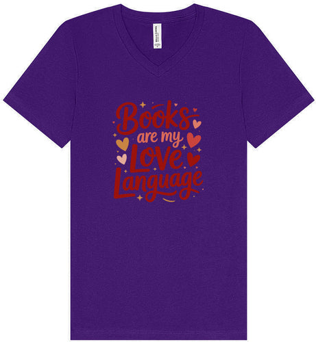 Books are my Love Language Unisex V-Neck Shirt