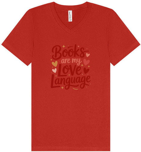 Books are my Love Language Unisex V-Neck Shirt