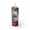 Skinny Tumbler with Straw – 20 oz Stainless Steel Cup