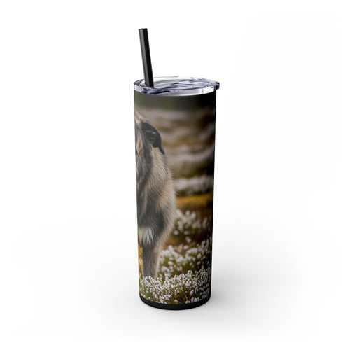 Skinny Tumbler with Straw – 20 oz Stainless Steel Cup