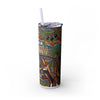 Skinny Tumbler with Straw – 20 oz Stainless Steel Cup