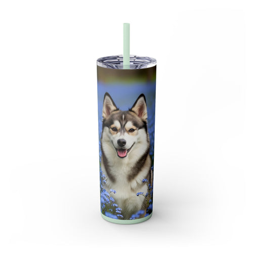 Skinny Tumbler with Straw – 20 oz Stainless Steel Cup