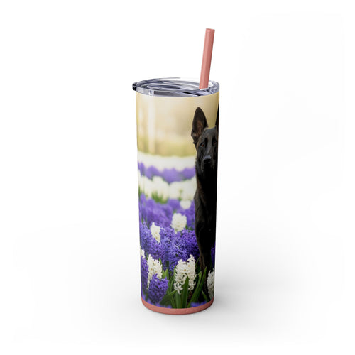 Skinny Tumbler with Straw – 20 oz Stainless Steel Cup