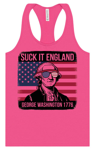 Suck it England Women's Racerback Tank