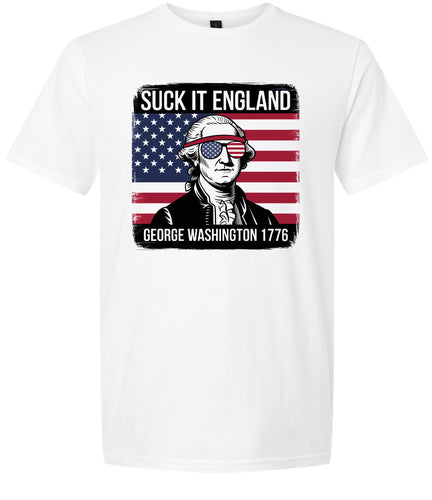 Suck it England Adult Gildan Soft Shirt