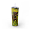 Skinny Tumbler with Straw – 20 oz Stainless Steel Cup
