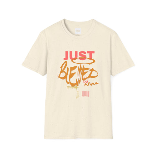 Just Blessed Graffiti Graphic Tee — Urban Faith Inspirational T-Shirt