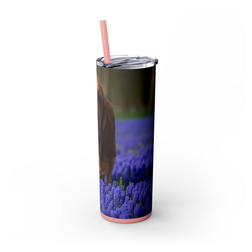Skinny Tumbler with Straw – 20 oz Stainless Steel Cup