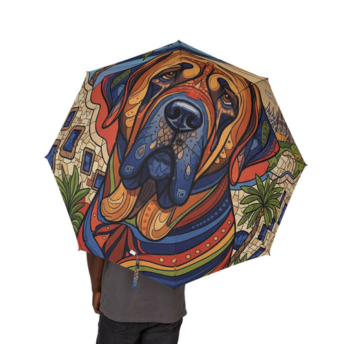 48 Semi-Automatic Umbrella – Windproof Large Travel Rain Umbrella
