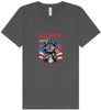 Red, White, Feral Unisex V-Neck Shirt