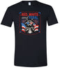Red, White, Feral Adult Gildan Soft Shirt
