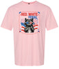 Red, White, Feral Adult Gildan Soft Shirt