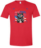 Red, White, Feral Adult Gildan Soft Shirt