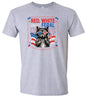 Red, White, Feral Adult Gildan Soft Shirt