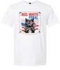 Red, White, Feral Adult Gildan Soft Shirt