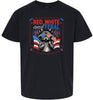 Red, White, Feral Children's Gildan Soft Shirt