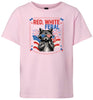 Red, White, Feral Children's Gildan Soft Shirt