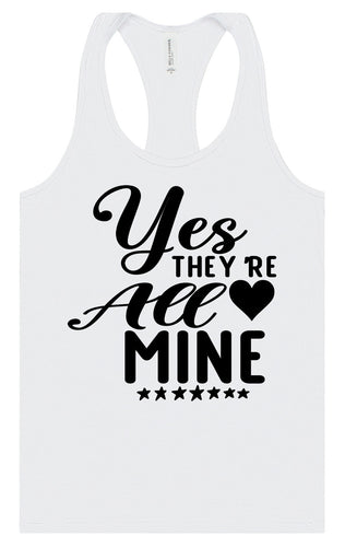 Yes They're All Mine Women's Racerback Tank