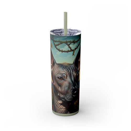 Skinny Tumbler with Straw – 20 oz Stainless Steel Cup