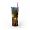 Skinny Tumbler with Straw – 20 oz Stainless Steel Cup
