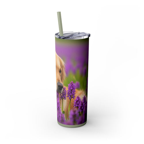 Skinny Tumbler with Straw – 20 oz Stainless Steel Cup