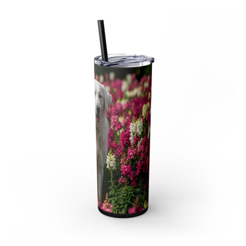 Skinny Tumbler with Straw – 20 oz Stainless Steel Cup
