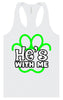 Neon Paws He's With Me Women's Racerback Tank