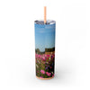 Skinny Tumbler with Straw – 20 oz Stainless Steel Cup