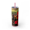 Skinny Tumbler with Straw – 20 oz Stainless Steel Cup