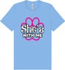 Neon Paws She's With Me Adult Bella Canvas Shirt