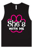 Neon Paws She's With Me Muscle Tank