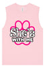 Neon Paws She's With Me Muscle Tank