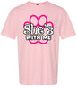 Neon Paws She's With Me Adult Gildan Soft Shirt