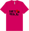 Cutesy She's With Me Adult Bella Canvas Shirt