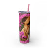 Skinny Tumbler with Straw – 20 oz Stainless Steel Cup